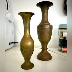 Vintage Brass Vases